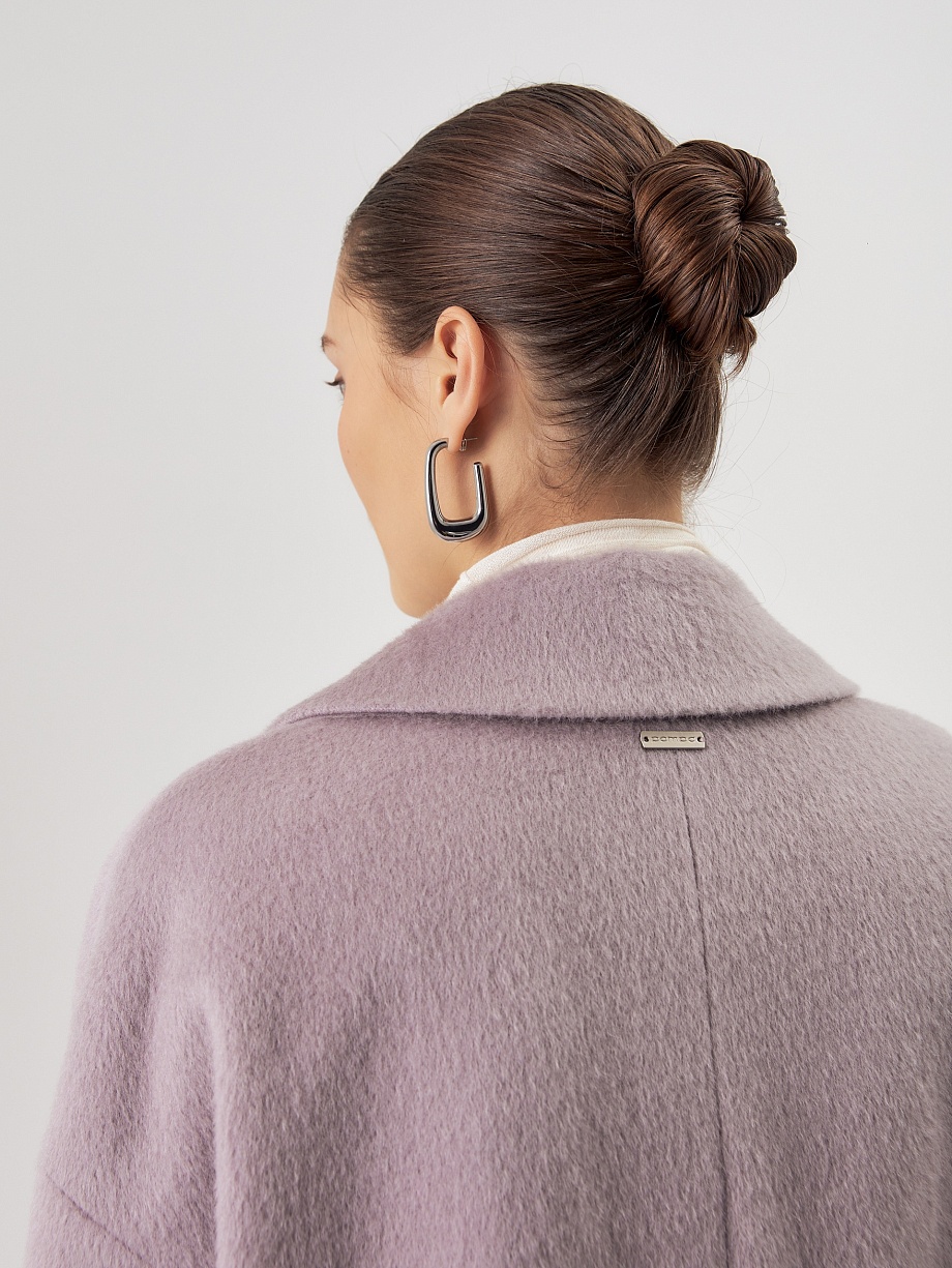 Пальто с мембраной из премиальной шерсти и шерсти Альпака