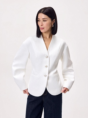 Жакет из фактурного жаккарда