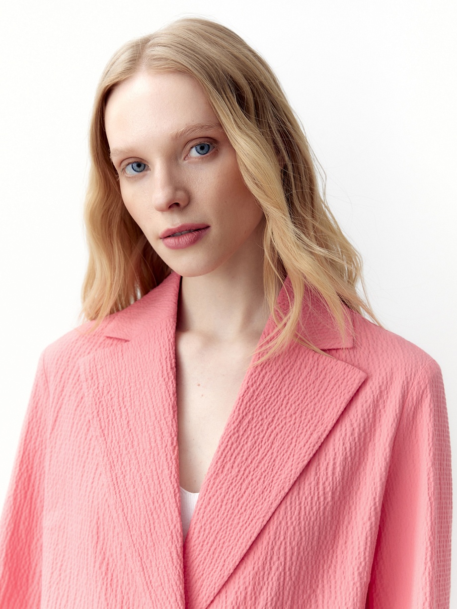 Летний жакет из фактурного хлопка