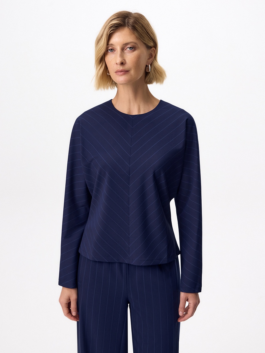 Блуза из костюмной ткани