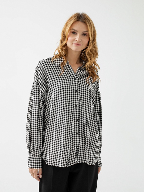 Женская рубашка свободного кроя