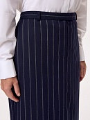 Юбка-миди из костюмной ткани с полосками люрекса POMPA арт.3121543se0190