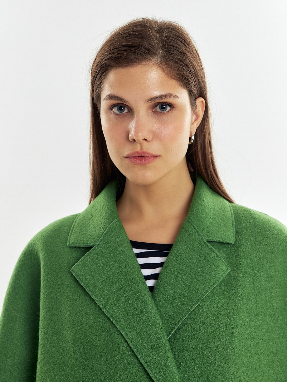 Шерстяное пальто с мембраной