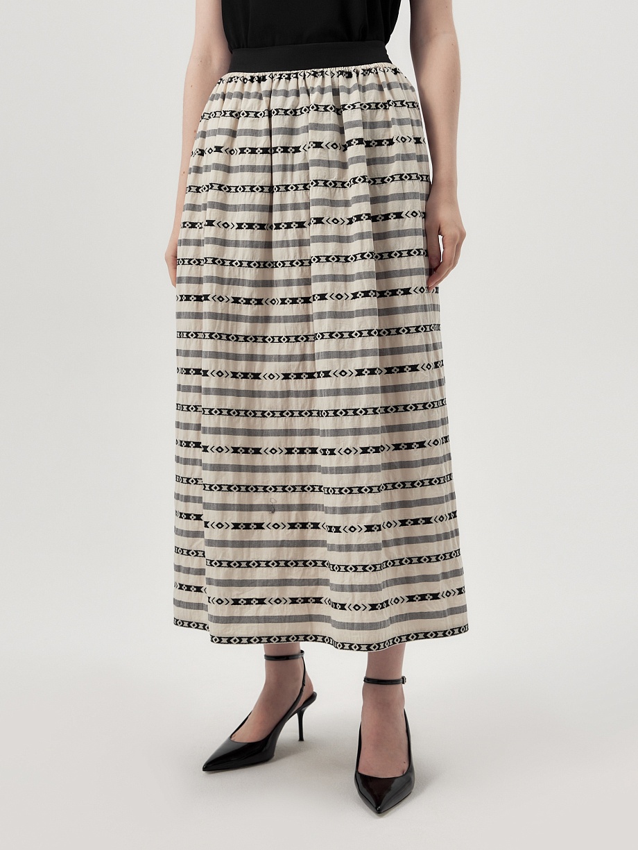 Летняя юбка из 100% хлопка