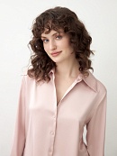 Блузка на пуговицах из вискозной атласной ткани POMPA арт.3149000sr0715