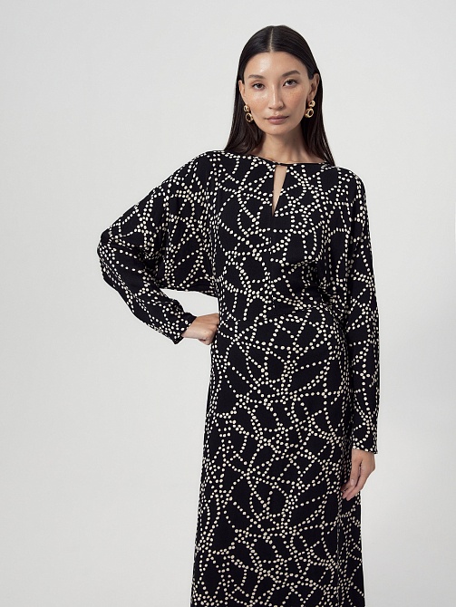 Платье макси из вискозы