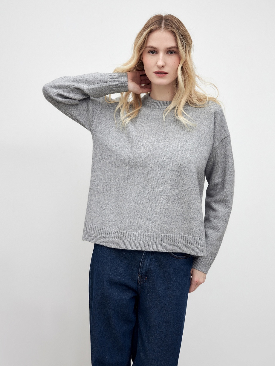 Джемпер из вязаного трикотажа