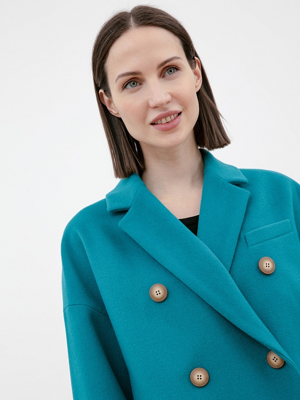 Шерстяное демисезонное пальто с мембраной