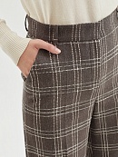 Прямые брюки из фактурной костюмной ткани POMPA арт.1119375ne0290