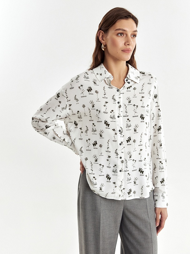 Свободная блуза из вискозы