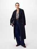 Пальто из шерсти и шелка с мембраной и утеплённой спинкой POMPA арт.1015976p90099