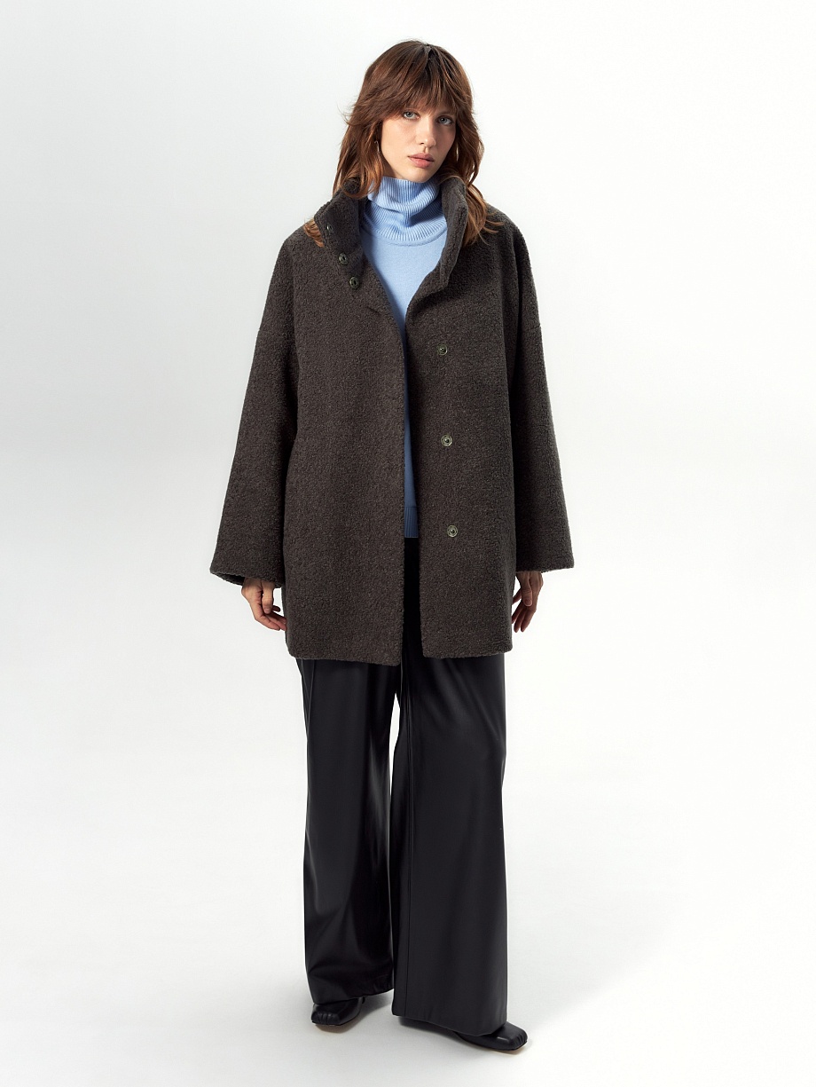 Укороченная экошуба с утеплителем и мембраной