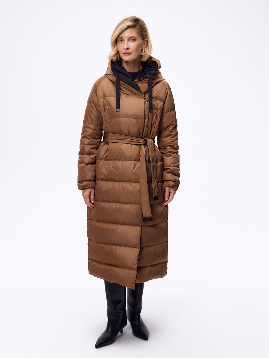 Пуховик двусторонний с утеплителем 90% пух и 10% перо