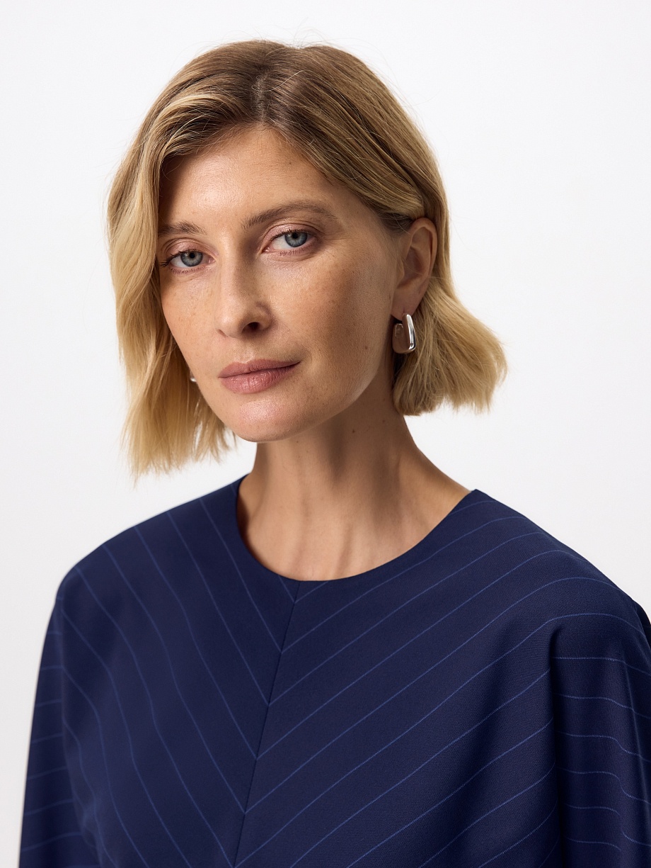 Блуза из костюмной ткани