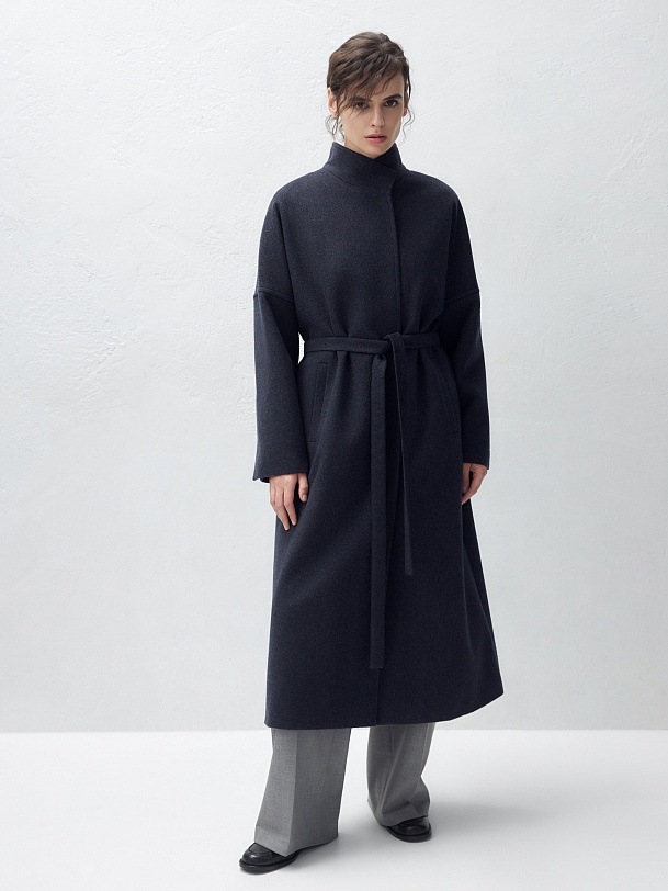 Шерстяное пальто с мембраной