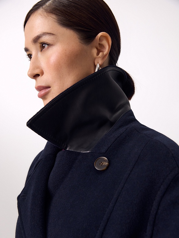 Пальто из шерсти с мембраной и утеплённой спинкой POMPA арт.1015922p90068