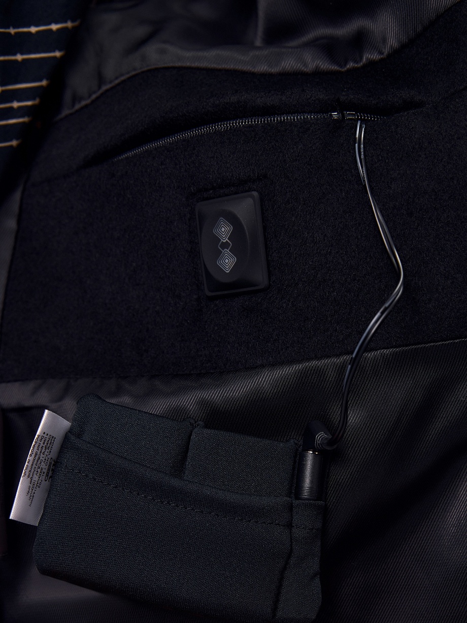 Утеплённое пальто из шерсти с подогревом