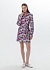 Платье-рубашка из вискозы в анималистичном принте POMPA арт.1139260fs0290