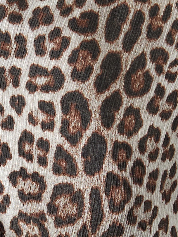 Платье-миди с леопардовым принтом