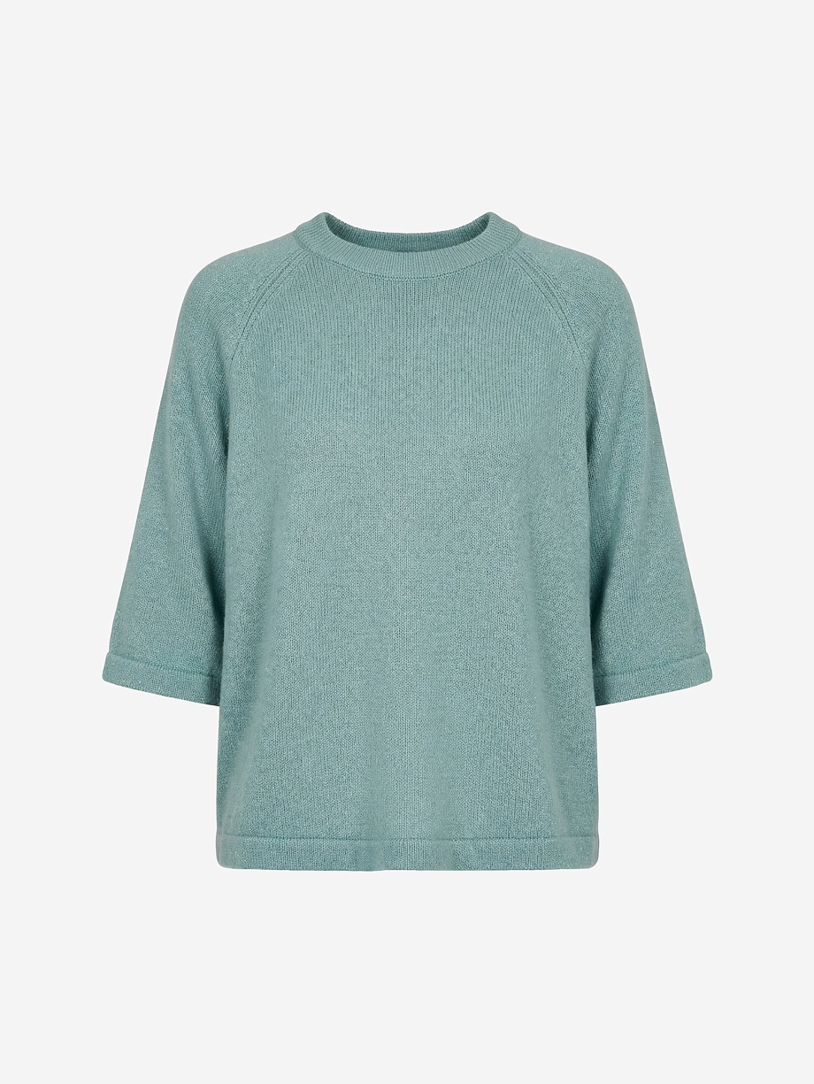 Джемпер из смесовой пряжи с ангорой и люрексом