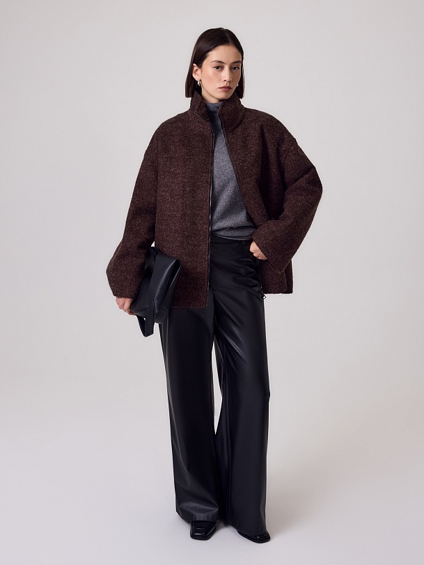 Куртка из шерсти с мембраной и утеплённой спинкой