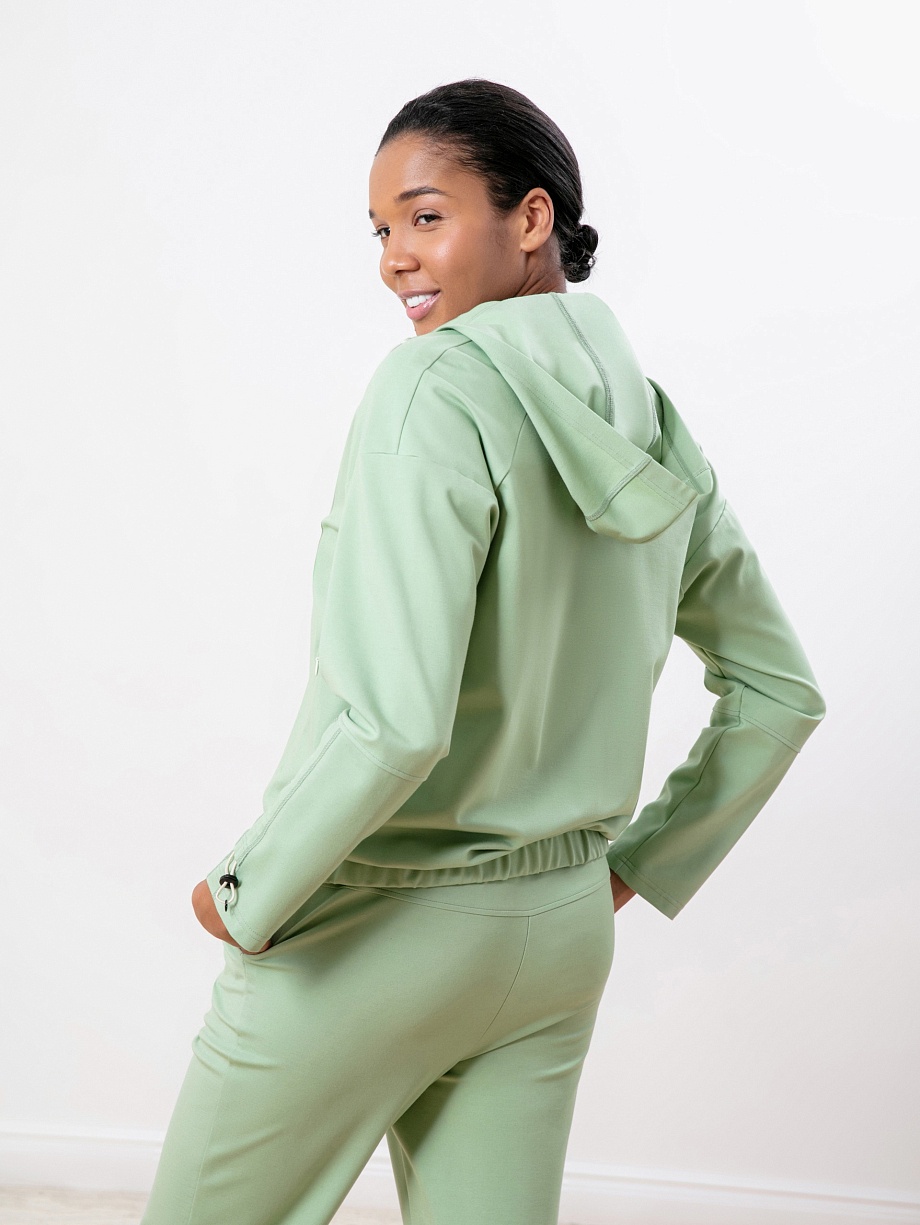 Толстовка на молнии с капюшоном