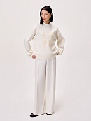 Хлопковый свитшот с декоративной вышивкой POMPA арт.3810329jr0190