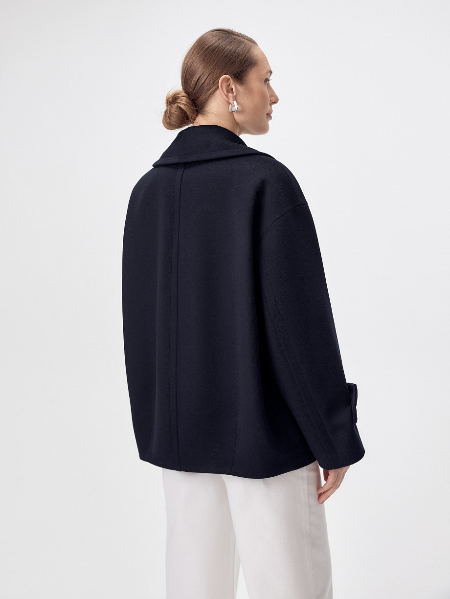 Укороченное пальто бушлат с мембраной