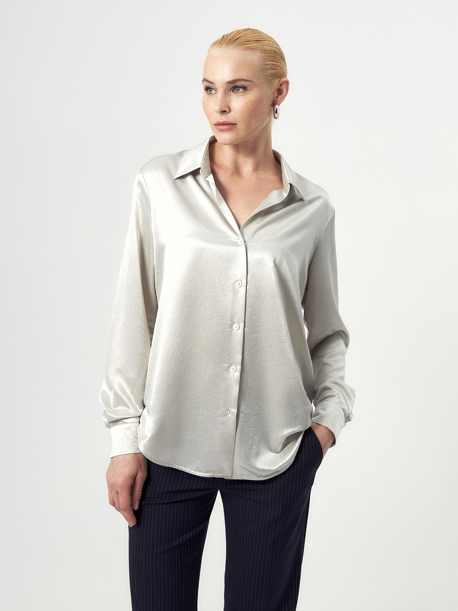 Рубашка из атласа
