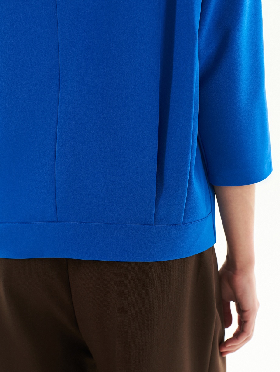 Блуза прямого силуэта с рукавом кимоно