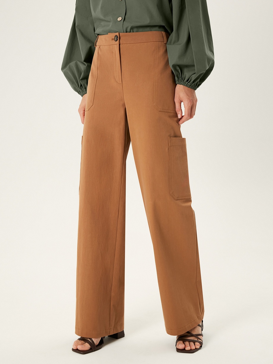 Трендовые брюки карго из хлопка