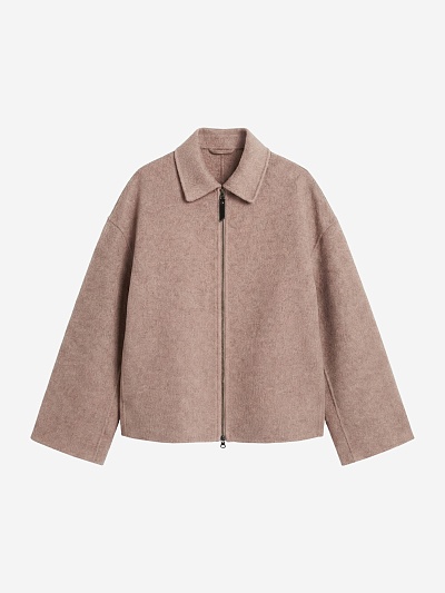 Полупальто double face из шерсти и кашемира POMPA