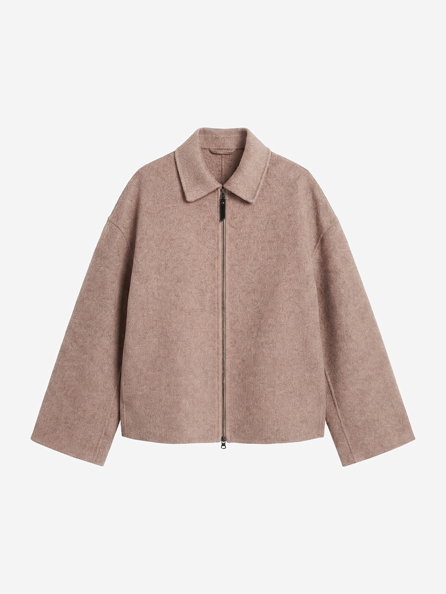 Полупальто double face из шерсти и кашемира