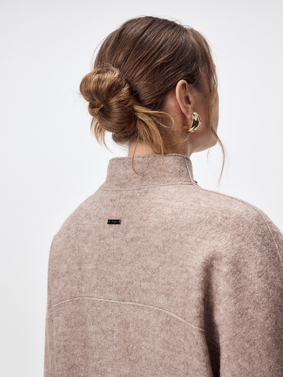 Полупальто из вареной шерсти с мембраной