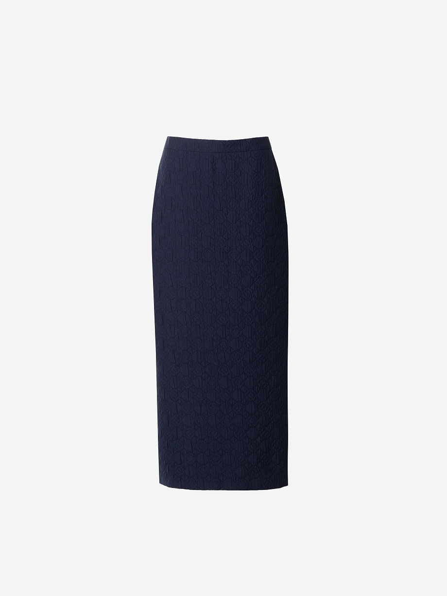 Стеганая юбка-карандаш