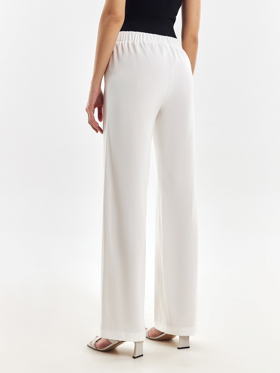 Летние прямые брюки из вискозы