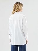 Прямая удлиненная хлопковая блуза POMPA арт.1148570sh0501