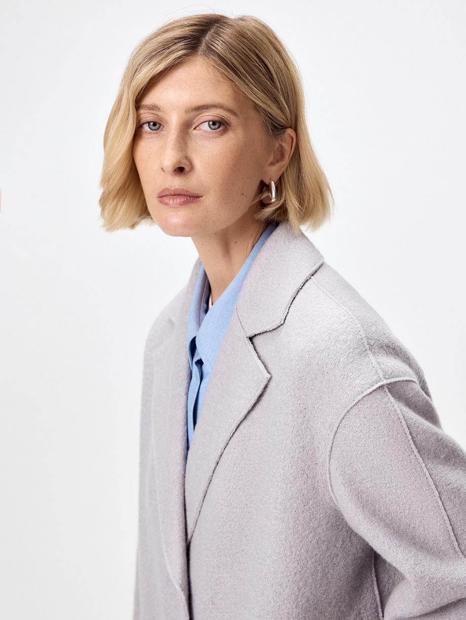 Пальто из шерсти с мембраной