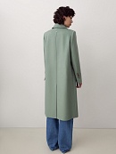Двубортное пальто-трапеция с мембраной POMPA арт.3015022p10049