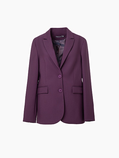 Прямой однобортный удлиненный жакет  POMPA