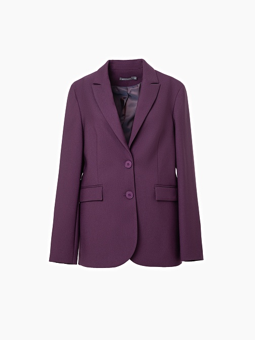 Прямой однобортный удлиненный жакет  POMPA