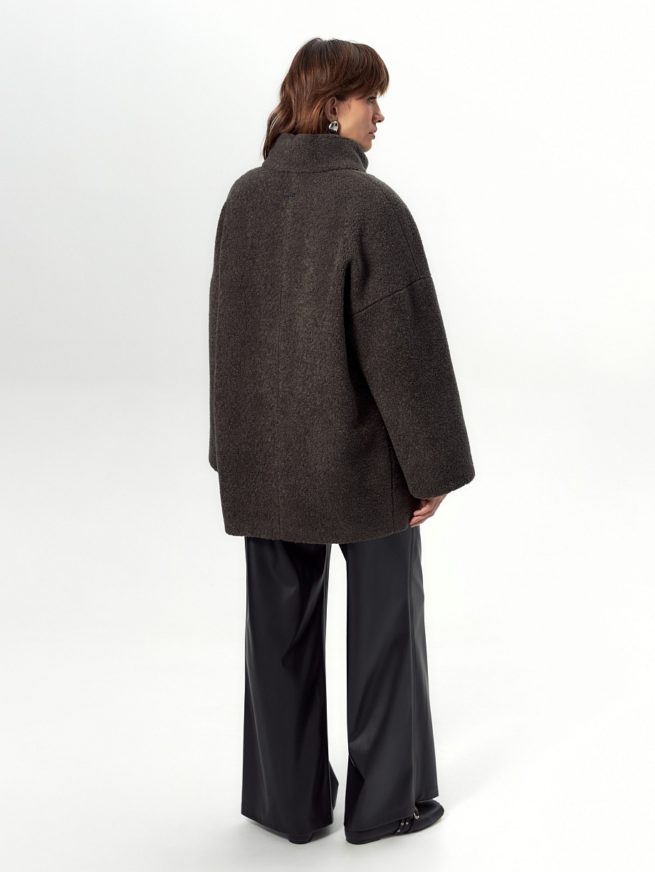 Укороченная экошуба с утеплителем и мембраной