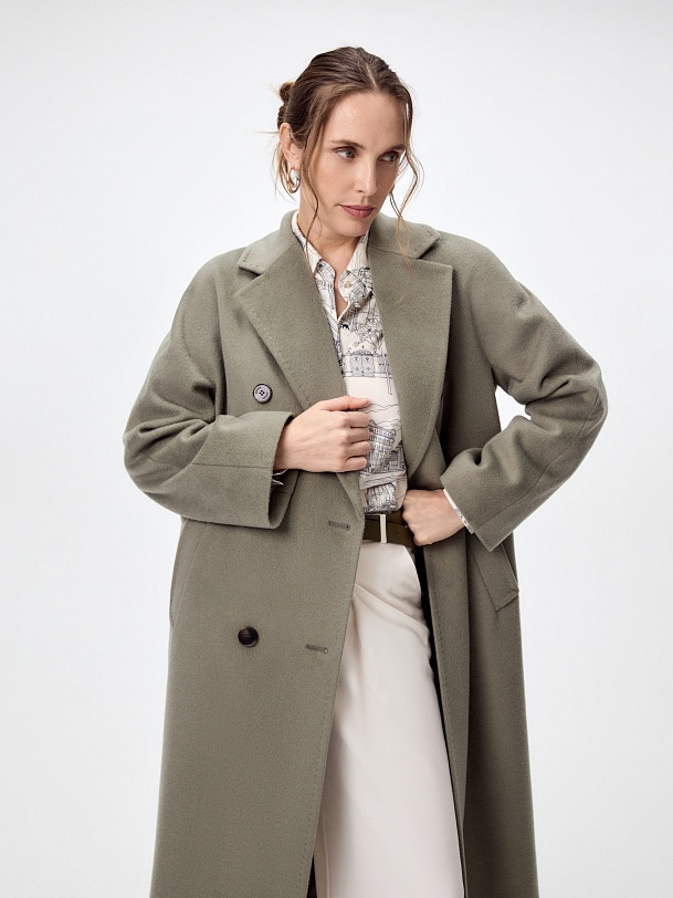 Пальто из шерсти с мембраной