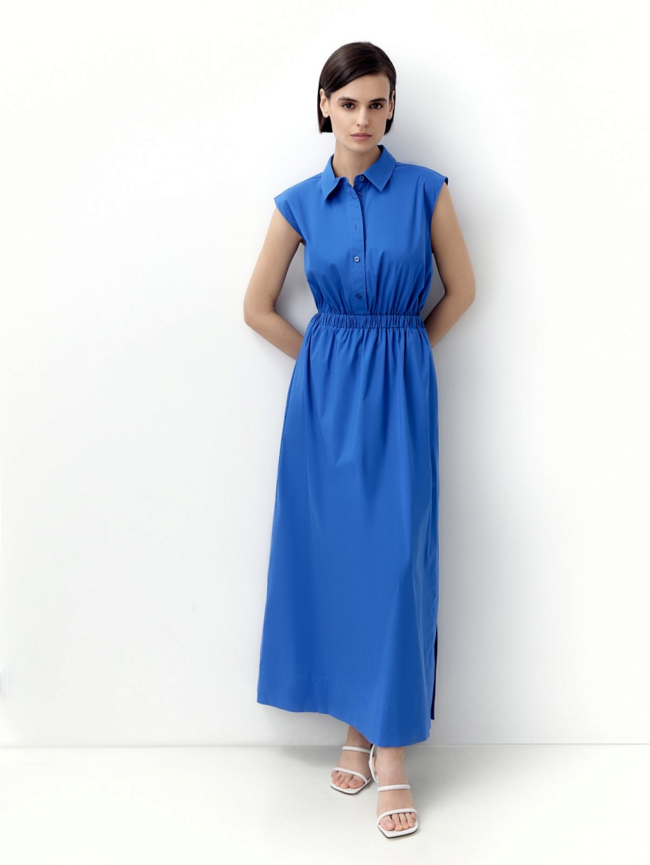 Платье макси из хлопка