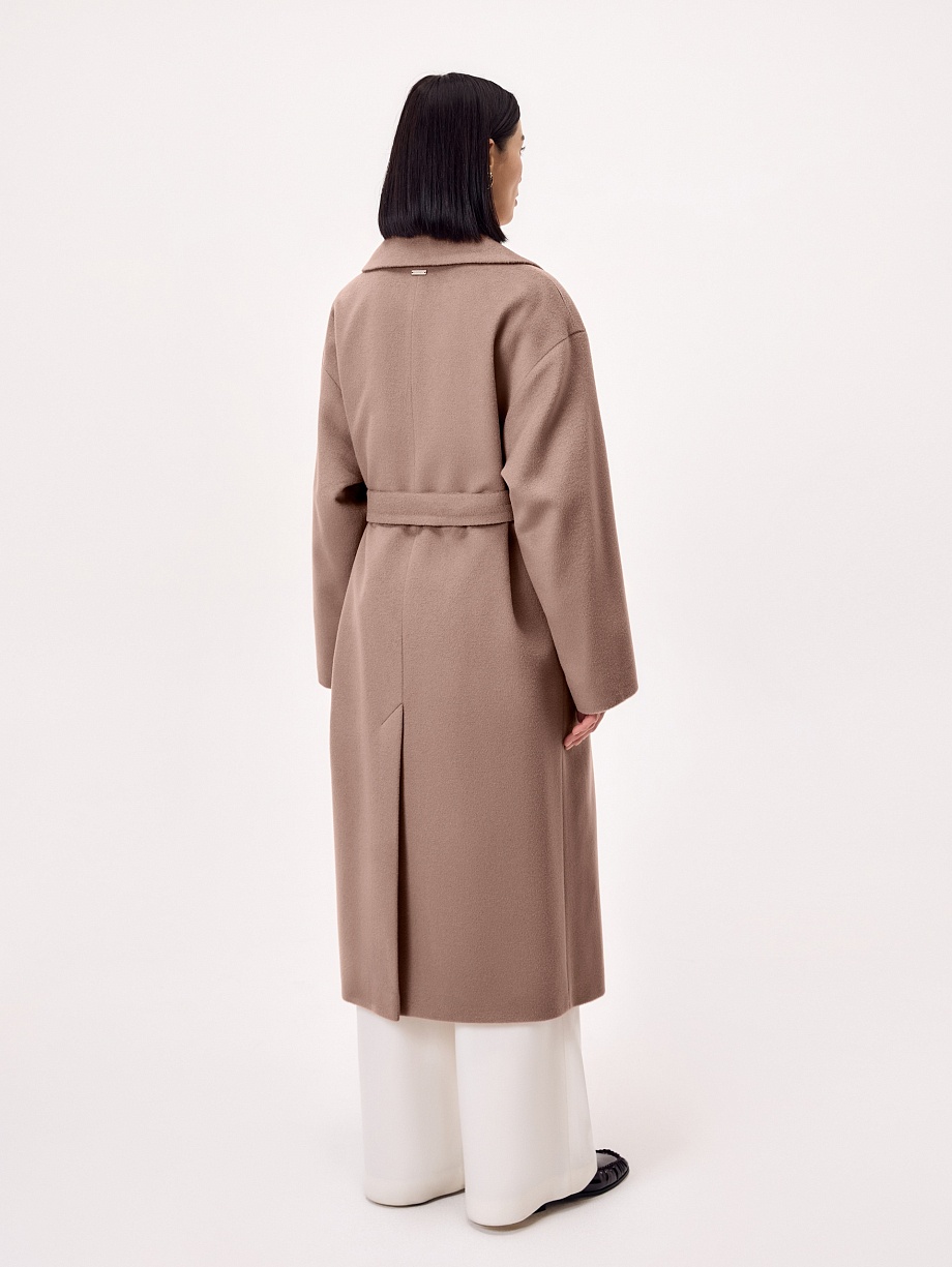 Пальто из премиальной шерсти с мембраной и съёмным капюшоном