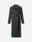 Пальто из шерсти с мембраной, утеплённой спинкой и съёмным капюшоном POMPA арт.1015545p90841