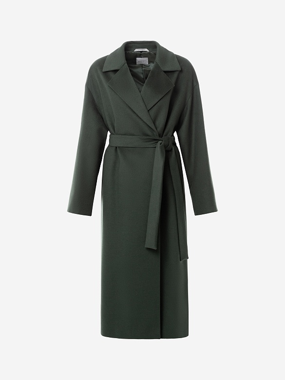 Пальто из шерсти с мембраной, утеплённой спинкой и съёмным капюшоном POMPA арт.1015545p90841