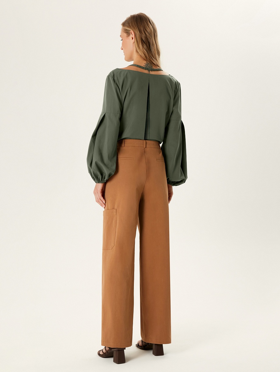 Трендовые брюки карго из хлопка