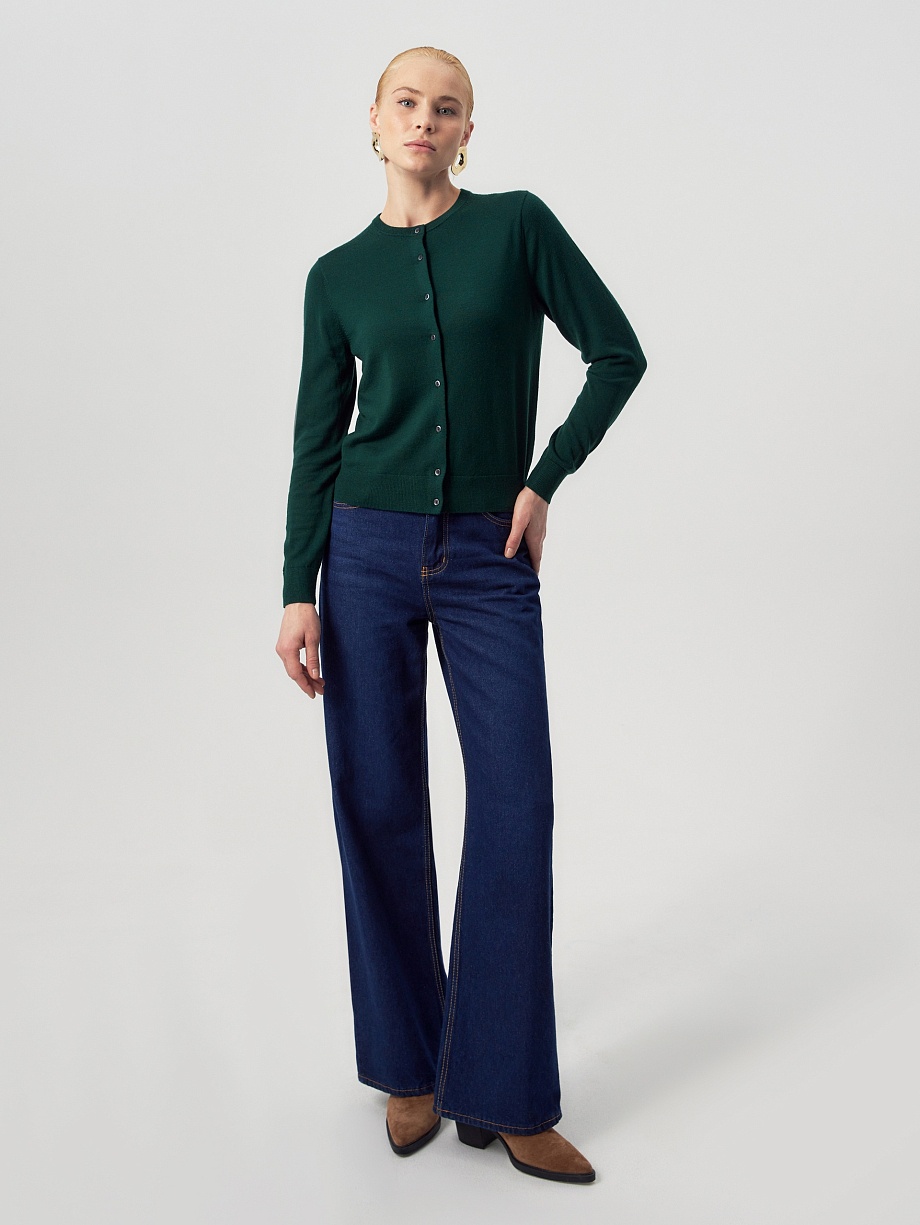 Кардиган из 100% шерсти мериноса