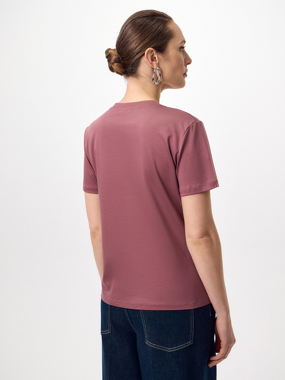 Футболка из 100% мерсеризированного хлопка